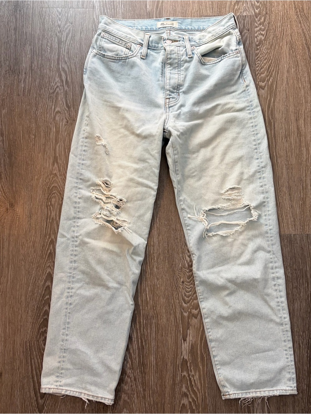 Madewell The Dadjean In Greenvale Wash: Ripped Edition